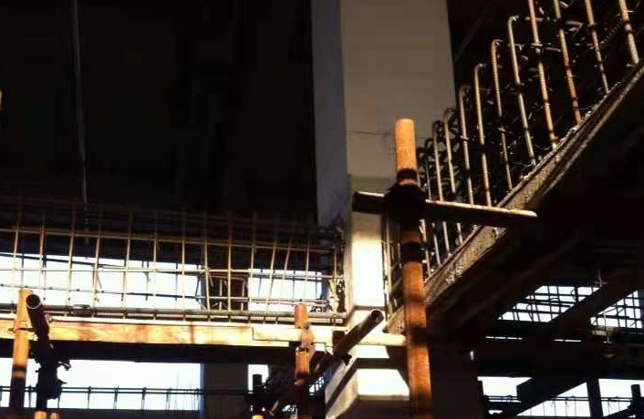 漯河一厂房梁柱截面加大施工